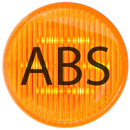 5 Inch 2. Abs Logo Round Marker Light - Amber Led / Clear Lens