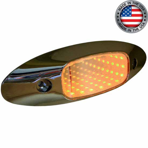 6.45 Inch 3D Accessory Amber Light W/ Amber Lens