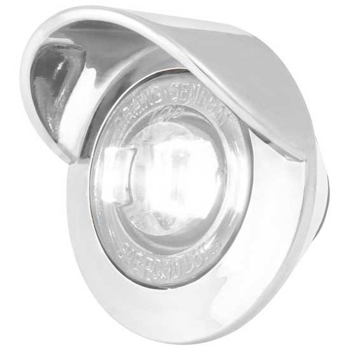 25 Inch Chrome Mini Dual Function Led Light With Visor And Nut, 1., 12 V