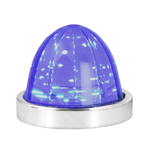 Classic Watermelon Surface Mount Led Light - Blue Led / Clear Lens