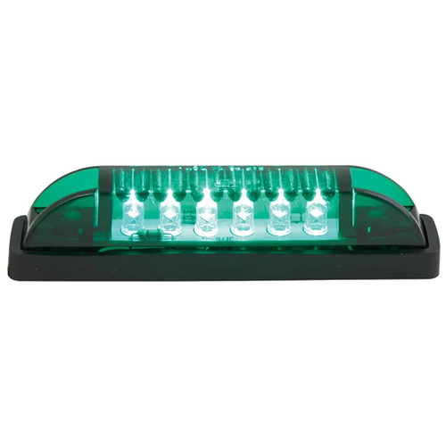 93 Inch 3. Thin Line Surface Mount Interior Light - Green Led / Green Lens