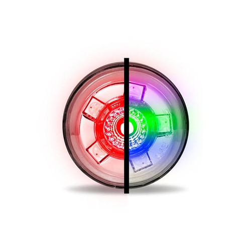 Red/RGB Dual Function Button LED Marker Light W/ Poly Housing