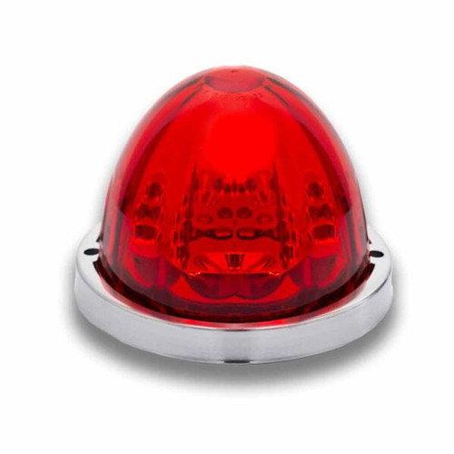 Star Burst Series Watermelon Stop, Turn And Tail Light - Red Led / Red Lens
