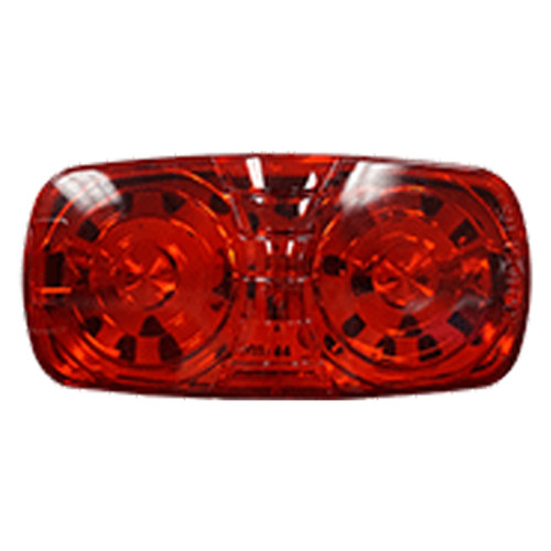 Red Double Bullseye LED Marker Light W/ 10 LED Diodes