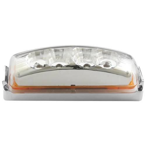 Medium Rectangular Spyder Led Marker Light - Red Led / Clear Lens