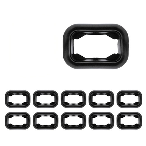 10 Pack Flush Mount Rectangular Rubber Grommet