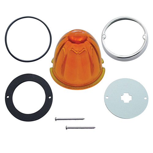 Twist-In Cab Light Conversion Kit With Watermelon Style Amber Glass Lens