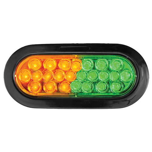 Oval 6 Inch Strobe Warning Light Kit With Reflector