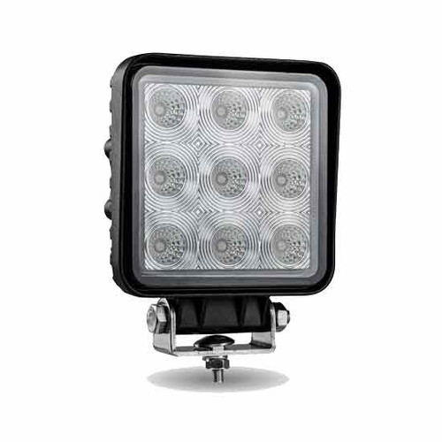 75 Inch 4.3 Square 9 Diode Cree Led Work Lamp With Flood Beam 1350 Lumen