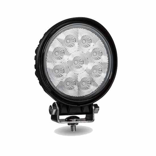 75 Inch 4.3 Round 9 Diode Cree Led Work Lamp With Flood Beam 1350 Lumen