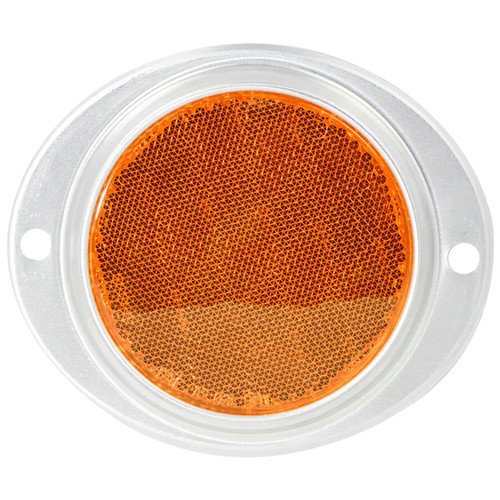 8 Inch 3 7/ Round Reflector W/ Aluminum Screw-Mount Oval Base