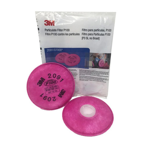 2 Pack Snap On 3M Particulate Filters