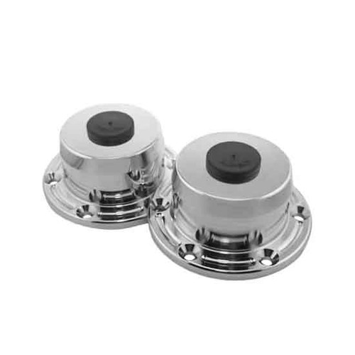 Chrome Plated Aluminum Front Oil Cap Kit W/ 4.5 Inch Bolt Pattern By Lincoln Chrome