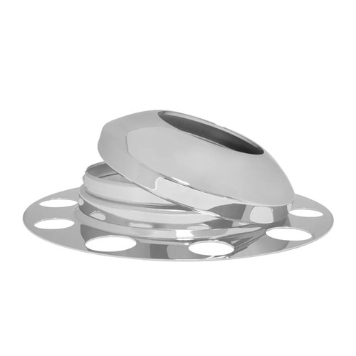 Chrome Front Axle Cover With Hubodometer For Steel Wheel