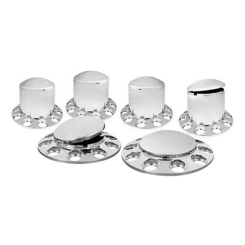 Chrome Abs Axle Cover Kit Without Nut Covers