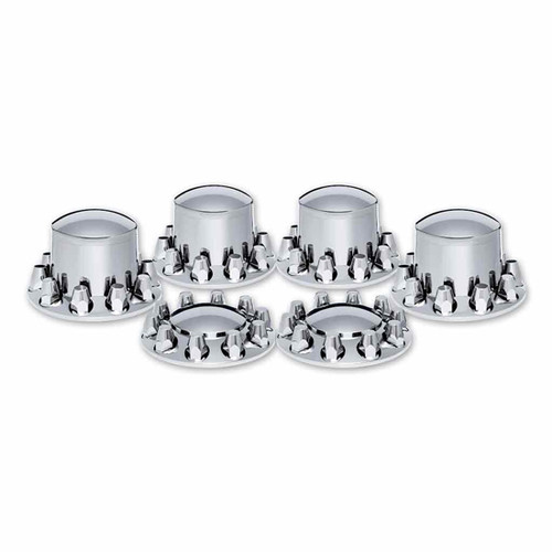 33Mm Chrome Plastic Axle Cover Kit For Hub Pilot Wheels