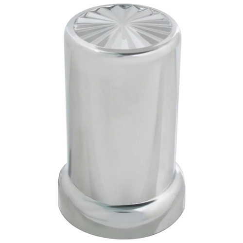 8 Inch 33Mm X 3 3/ Chrome Pin Wheel Screw On Lug Nut Cover