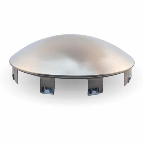 25 Inch 8.6 Diameter Stainless Steel Front Hubcap With 7/16 Inch Lip