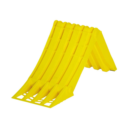 Large Yellow Foldable Wheel Chock With Medal Insert