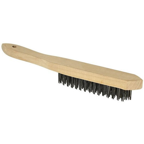 11 Inch Wire Brush With Wooden Handle