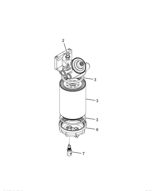 4079425C91 | Genuine International Fuel Filter Assembly With Heat / 12V
