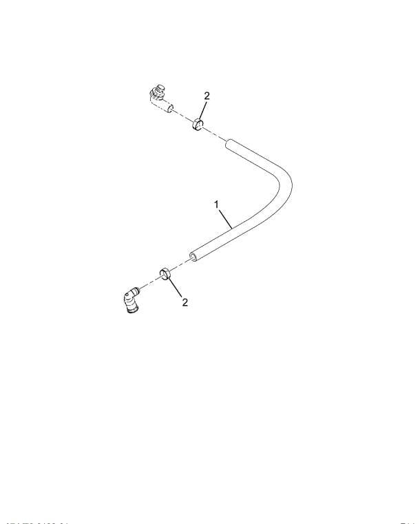 6122653C2 | Genuine International Tube, 3/8 Cooling Line Assembly