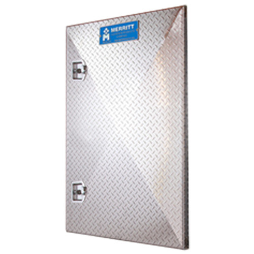 Aluminum Center Door, With 2 T-Handle Cutouts For Merritt Cab Rack