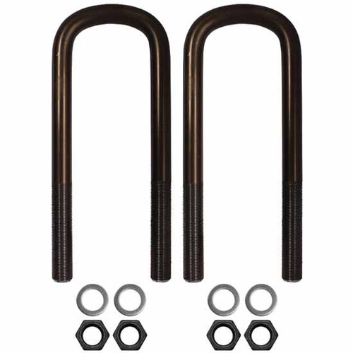 13 Inch Semi-Round Top U-Bolt Kit 1-1/8 X 4 X - Grade 8 For Mack Rear St34 Tapered