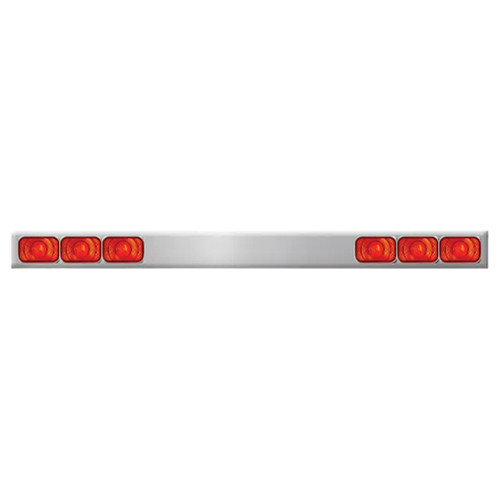 Stainless Steel Hood Strip W/ 2 Side Hood Strips In 4 Pieces By Roadworks Fits Mack CV713