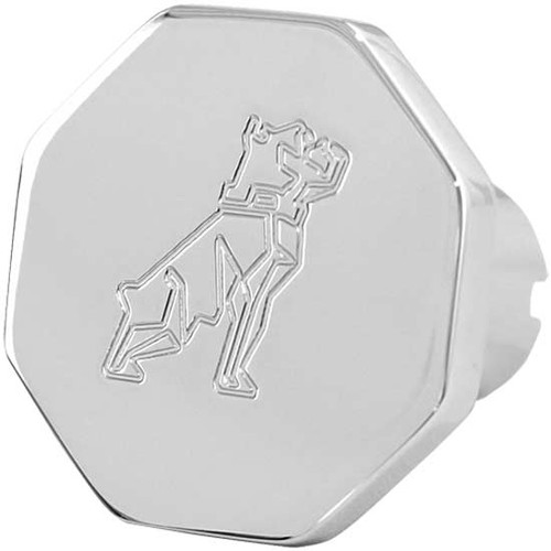 Engraved Octagon Air Brake Knob With Mack Bulldog Logo