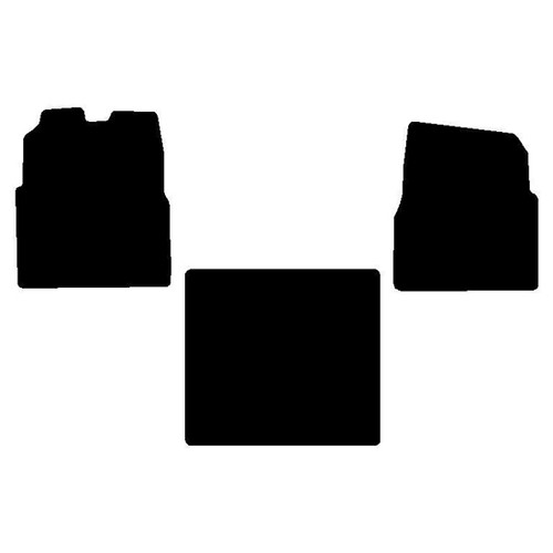 Front And Middle Floor Mats For Automatic Transmissions 3 Piece Set For Mack Granite, Pinnacle And Titan