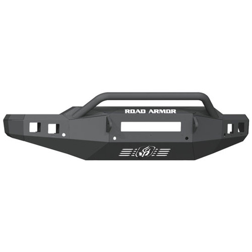 Road Armor Stealth Front Non-Winch Bumper Pre-Runner Guard - Textured Black For Chevrolet Silverado 2500, 3500
