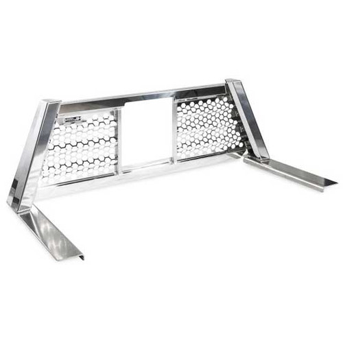 Size 7 Aluminum Open Wave Cab Rack With Tank Bright Upright, Honeycomb Mesh Sides For Gmc Sierra 2500, 3500