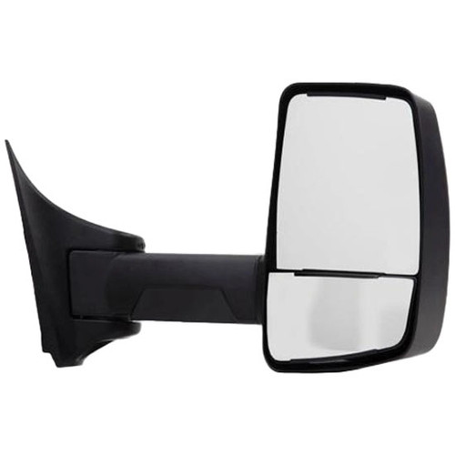 Black Powder-Coated Deluxe Head Side Mirror For Gmc Topkick Passenger Side
