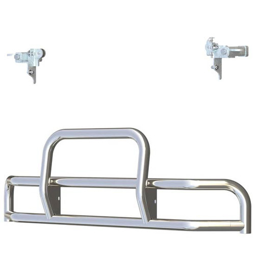 14 Gauge Tuff Guard Ii Grille Guard With Mag Latch Mount Kit And 38 Degree Break Back Ends Fits Volvo VNL Gen III