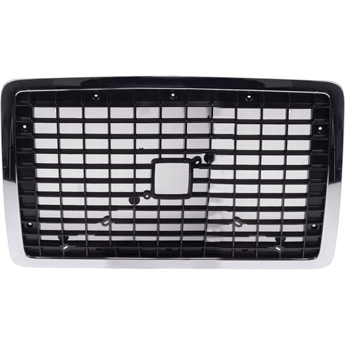 Black Plastic Front Grille With Bug Screen For Volvo Vnl