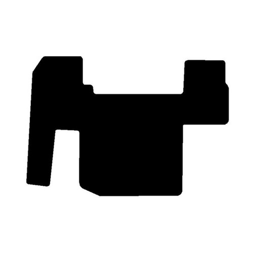 37 Inch Black Doghouse To Sleeper Floor Mats For Volvo Wia With Floor-Mounted Gas Pedal