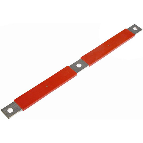 3 Inch Red Positive Battery Bar With 1 Copper Conductor , 15. For Volvo Vnl Gen I, Gen Ii, Vn And Vnm