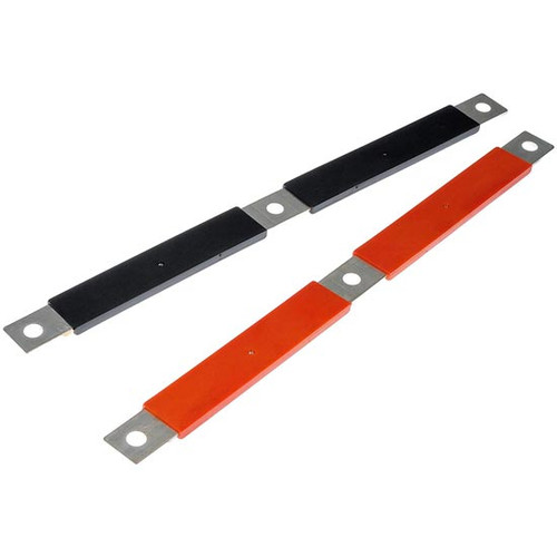 Positive And Negative Battery Bar With 1 Copper Conductor, Black And Red For Volvo Vnl Gen I, Gen Ii, Vn And Vnm