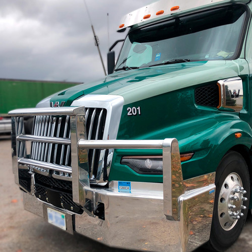 Aluminum Grizzly Boxed 4 Post Moose Bumper Guard W/ Boxed Vertical UprightsFits Western Star 57X SBA 2022 & Newer