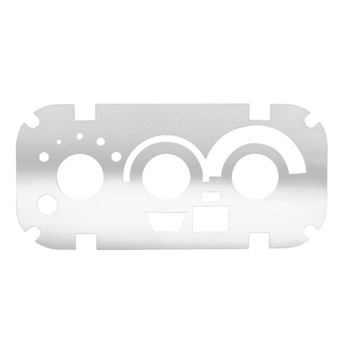 Stainless Steel Ac/Heater Control Panel Trim With Dial Switch Holes Fits Western Star Constellation
