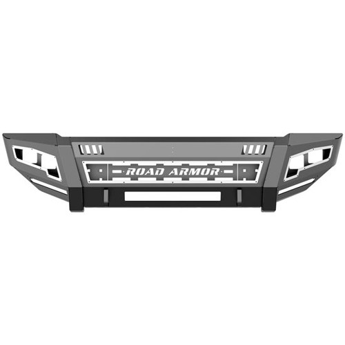 Road Armor Identity Front Bumper With Standard End Pods, Light Pod X2 Cube For Dodge Ram 2500/3500