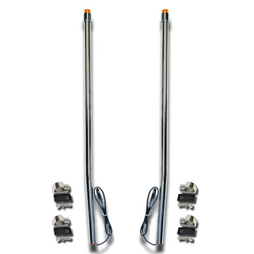 29 Inch Bores SS Led Bumper Guides - For Dodge Ram 1500 2009-2018
