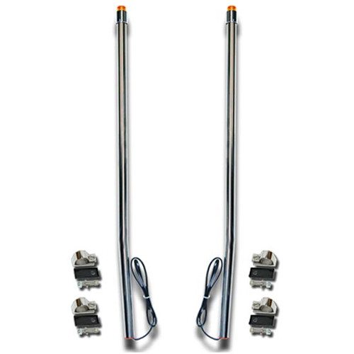 Bores SS Led Bumper Guides - Drill On For Dodge Ram 1500, 2500, 2500