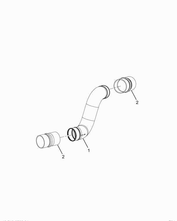 3563257C91 | Genuine International Air Cold Side Pipe