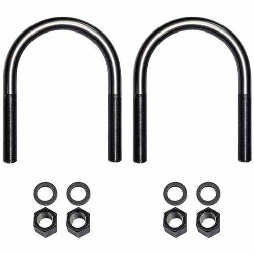 2 Inch Round Top U Bolt Kit 1.0-14 X 6-3/8 X 9-1/ - Grade 8 For Neway, Holland