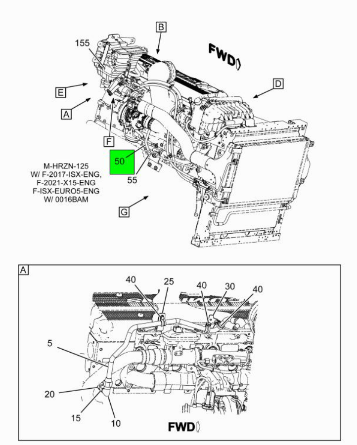 4056725C1 |Genuine Navistar International Pipe, Fluid, Assembly, Heater return isx