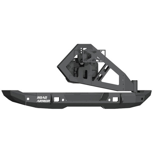 Road Armor Stealth Rear Bumper Full Width With Tire Carrier Assembly For Jeep Wrangler
