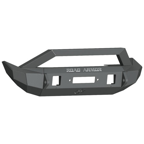 Road Armor Stealth Front Winch Bumper With Bar Guard With Out Sensor Cutouts For Jeep Gladiator And Wrangler