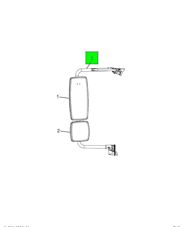 2514394C1 | Genuine International Mirror Bracket Assembly - Manual, Heated
